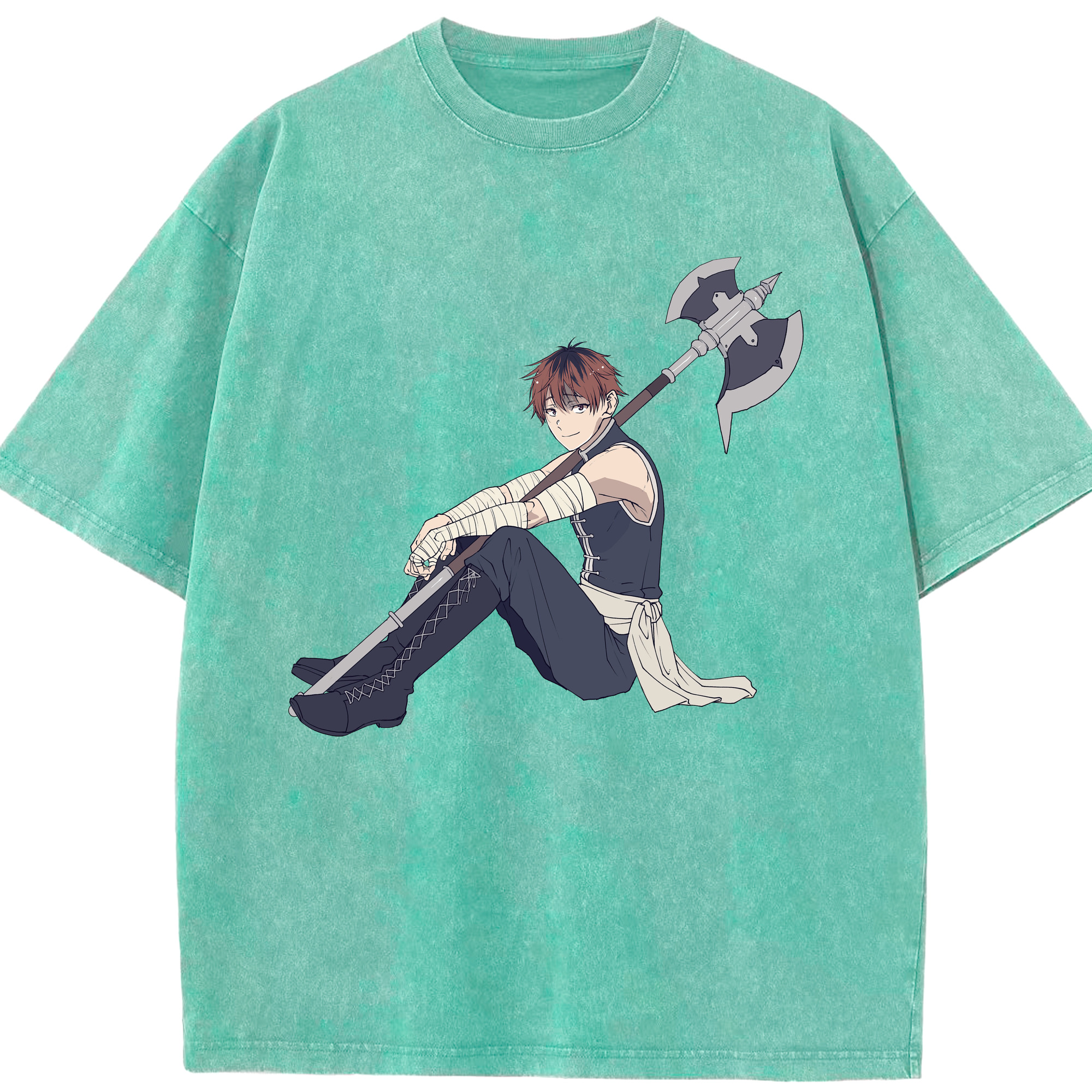 （画像用） 葬送のフリーレン Frieren 綿100% ヴィンテージ風 半袖Tシャツ（フロントプリント）